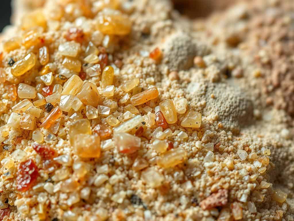 Palagonit-Mineralbestandteile