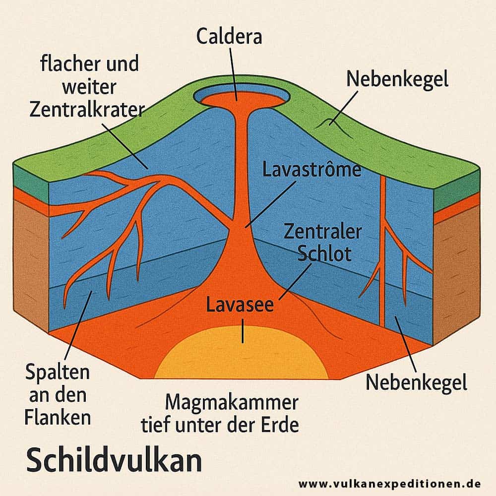 Schildvulkan Aufbau