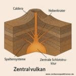 Was sind Zentralvulkane?